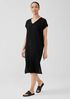 Organic Cotton Gauze V-Neck Dress