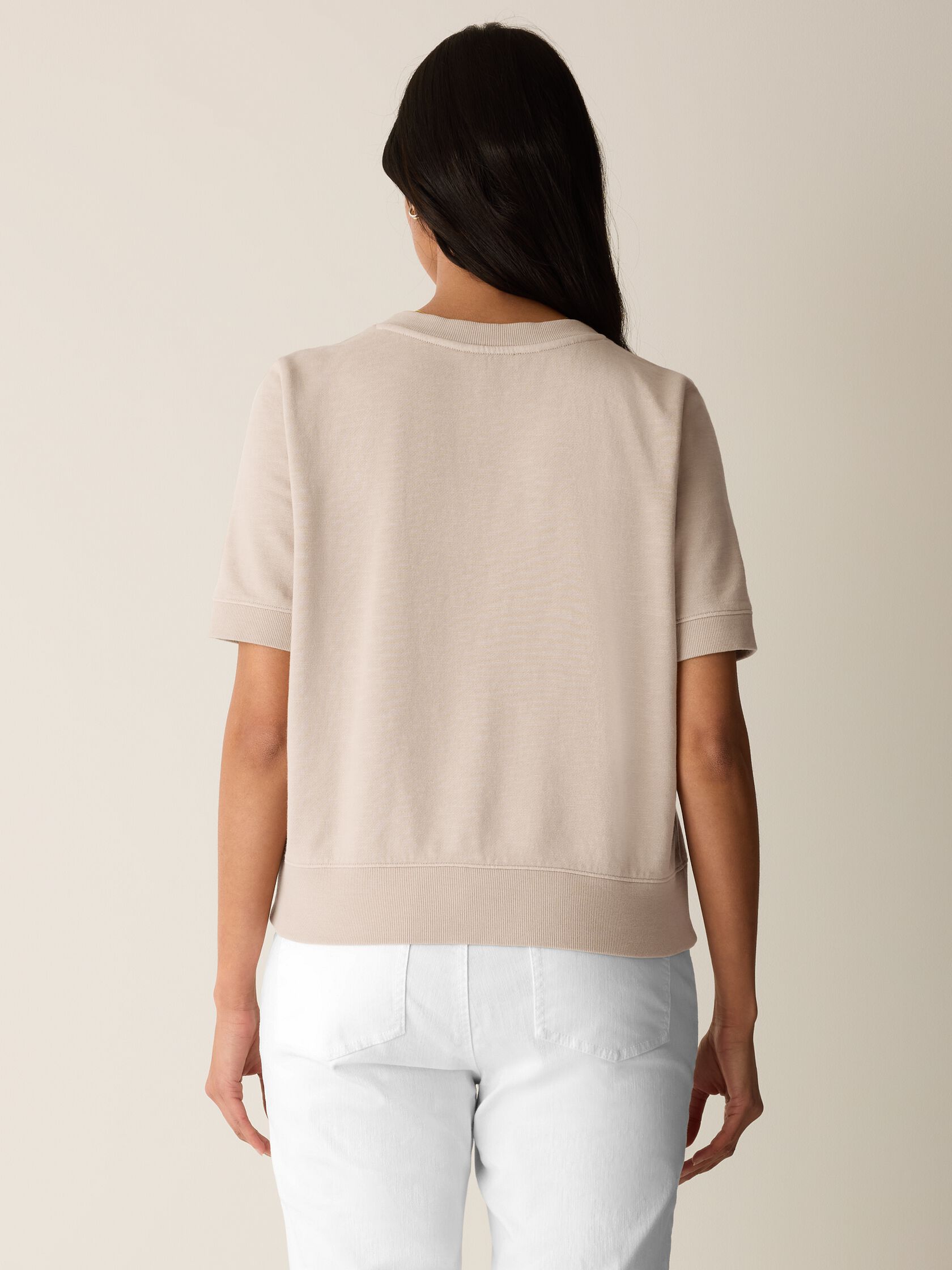 Garment-Dyed Organic Cotton Terry Wedge Tee