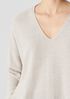 Organic Linen Cotton Twist V-Neck Top