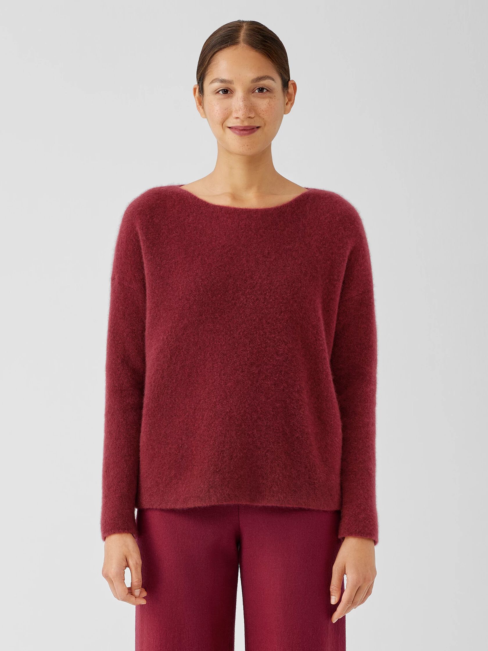 Cashmere Silk Bliss Boatneck Top