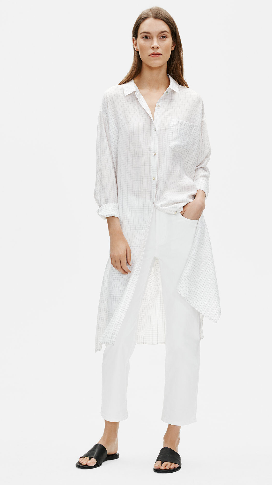 Organic Cotton Straight Ankle Jean