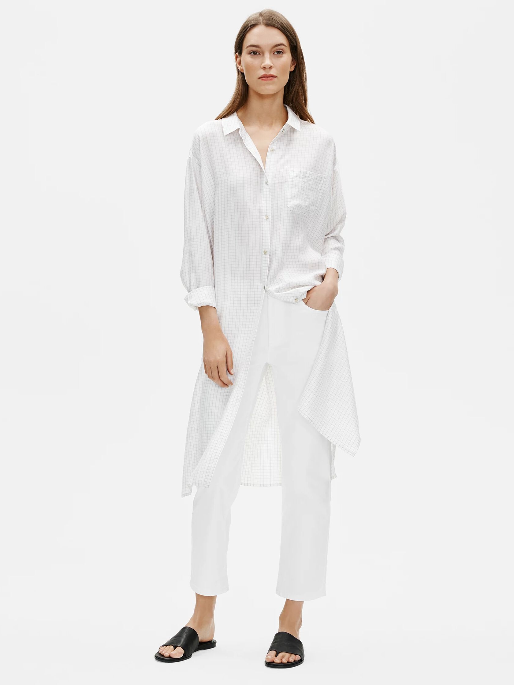 Organic Cotton Straight Ankle Jean
