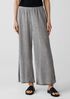 Woven Plissé Wide-Leg Pant