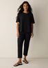 Washable Stretch Crepe Slim Pant