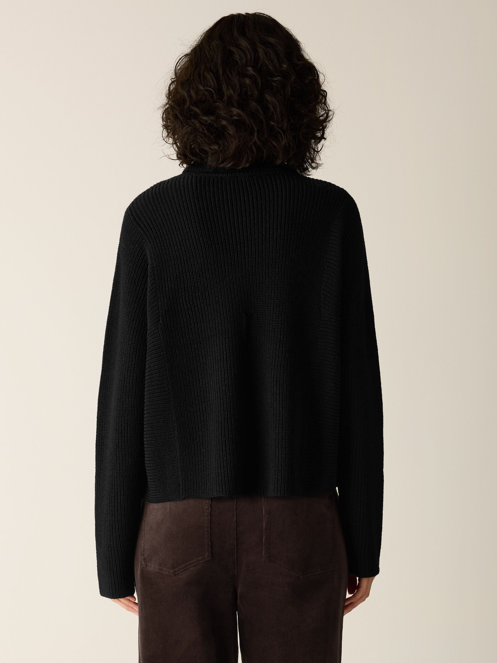 Italian Merino Turtleneck Top in Regenerative Wool
