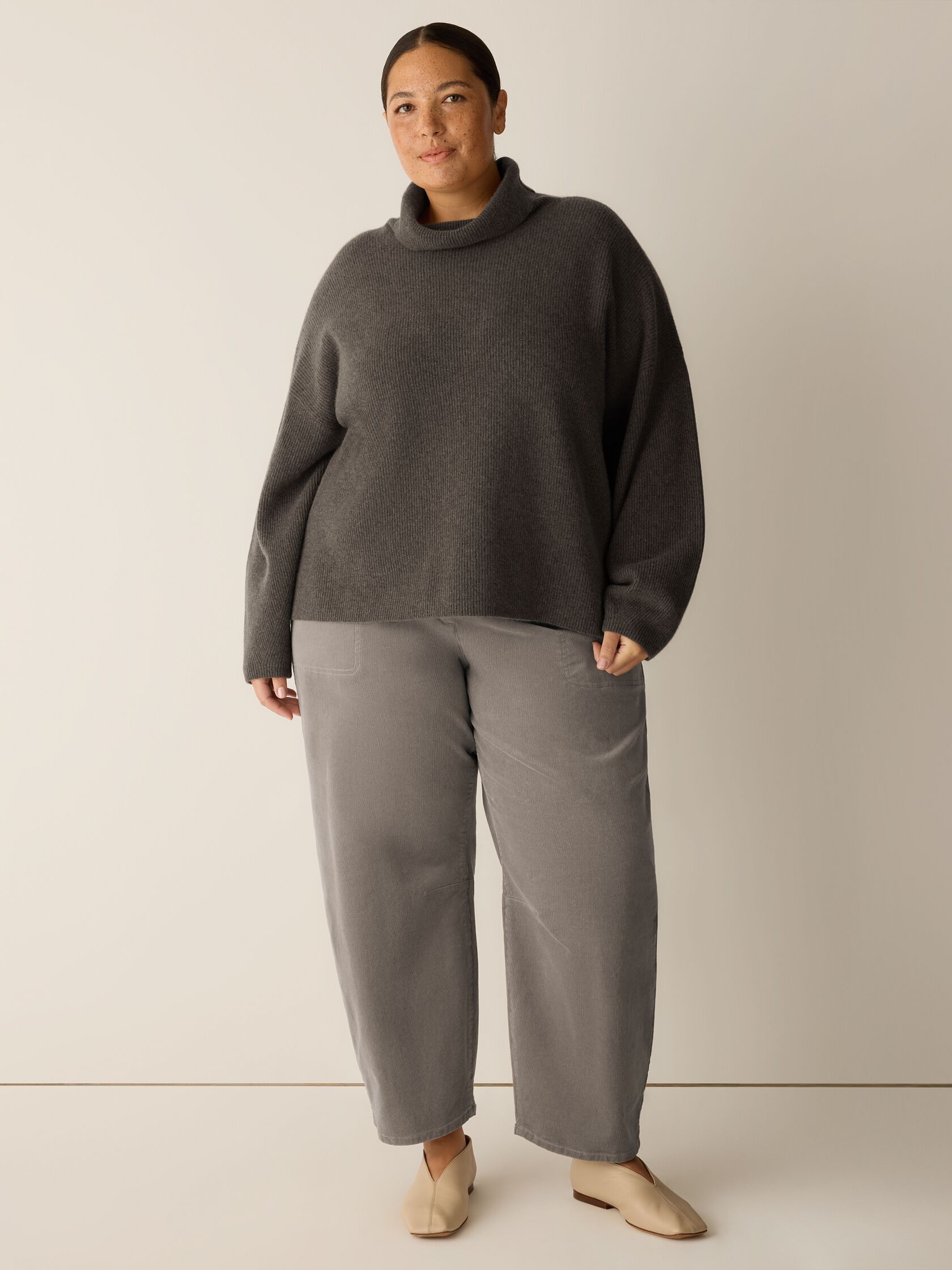 Italian Cashmere Turtleneck Top