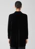 Velvet Classic Collar Long Shirt