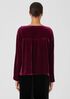 Velvet Ballet Neck Box-Top