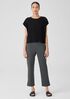 Cotton Blend Ponte Pant with Slits