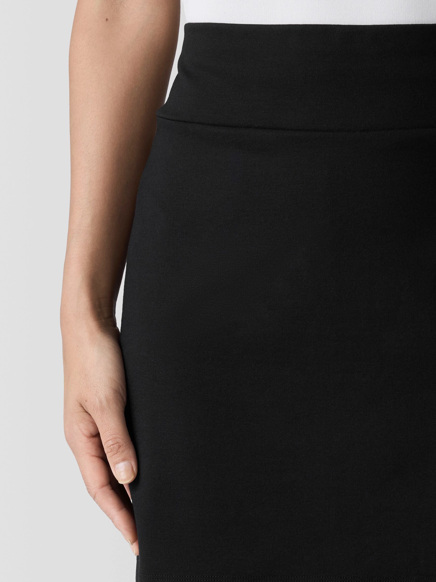 Washable Flex Ponte Mini Skirt