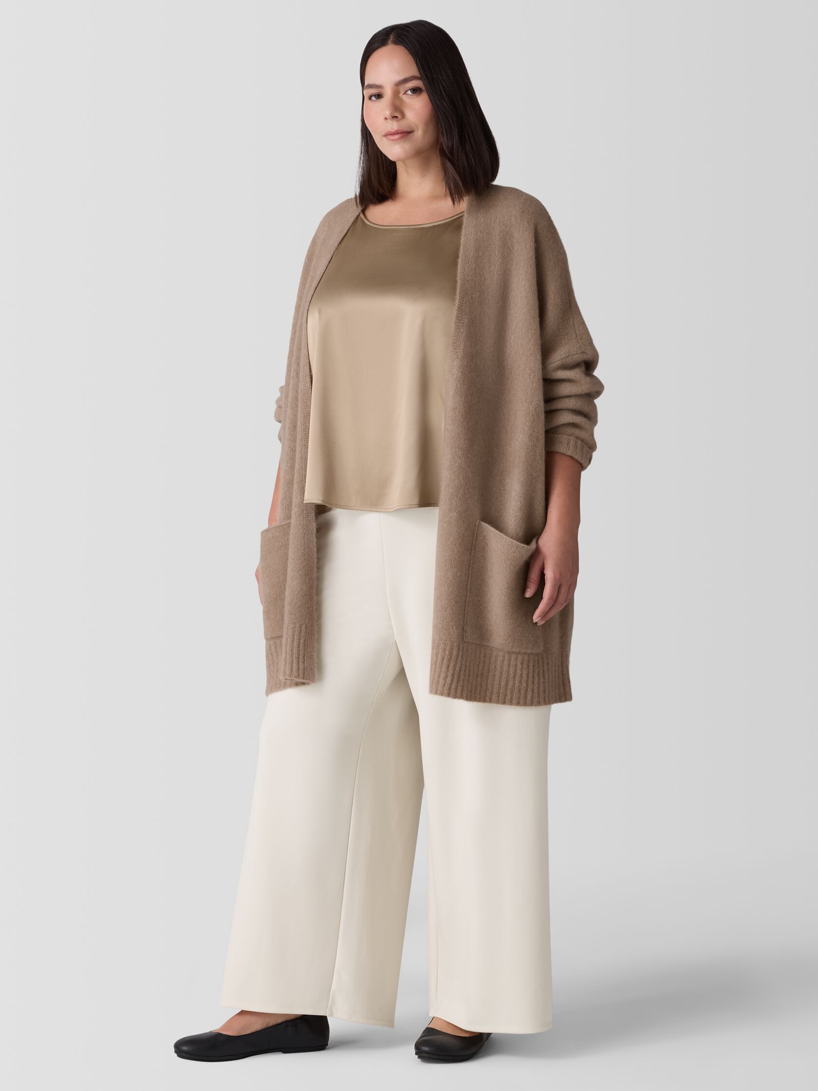 Lightweight Ponte Wide-Leg Pant