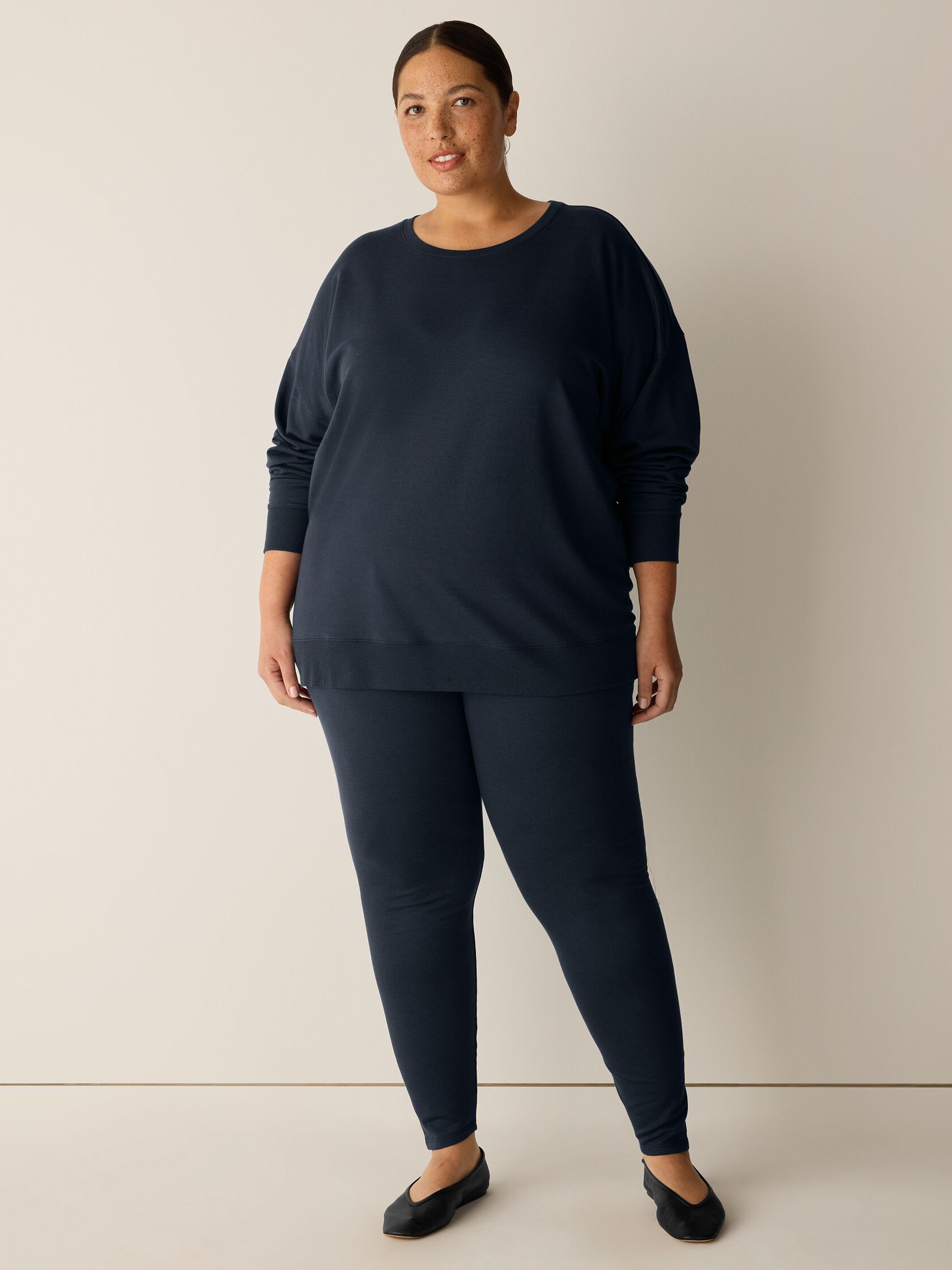 Cozy Brushed Terry Hug High-Waisted Leggings