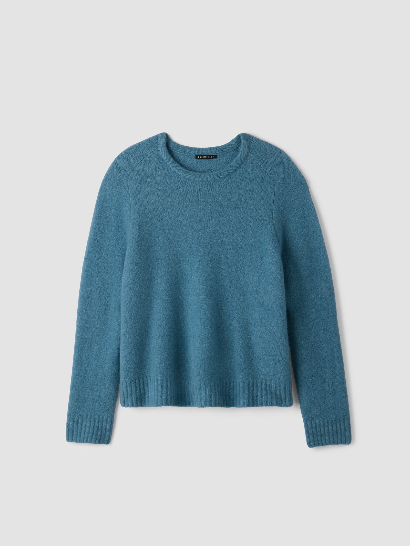 Cashmere Silk Boucle Bliss Crew Neck Top