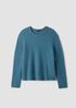 Cashmere Silk Boucle Bliss Crew Neck Top
