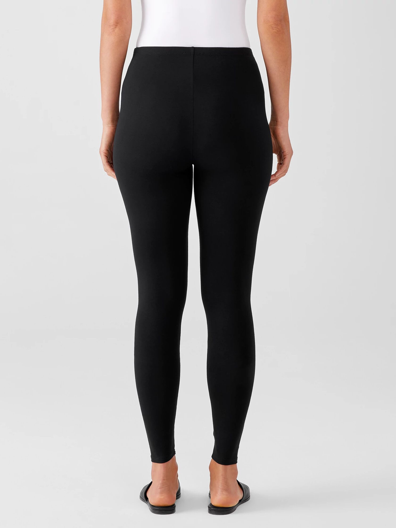 Eileen Fisher Essentials Stretch Jersey Ankle Pull-On Leggings