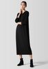 Stretch Jersey Knit Round Neck Dress