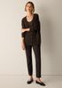 Washable Stretch Crepe Slim Pant