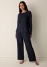 Organic Cotton Interlock Crew Neck Sleep Top