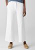 Garment-Dyed Organic Cotton Denim Wide-Leg Jean