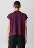 Fine Jersey Split Neck Top