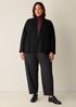 Felted Wool Jersey High Collar Jacket