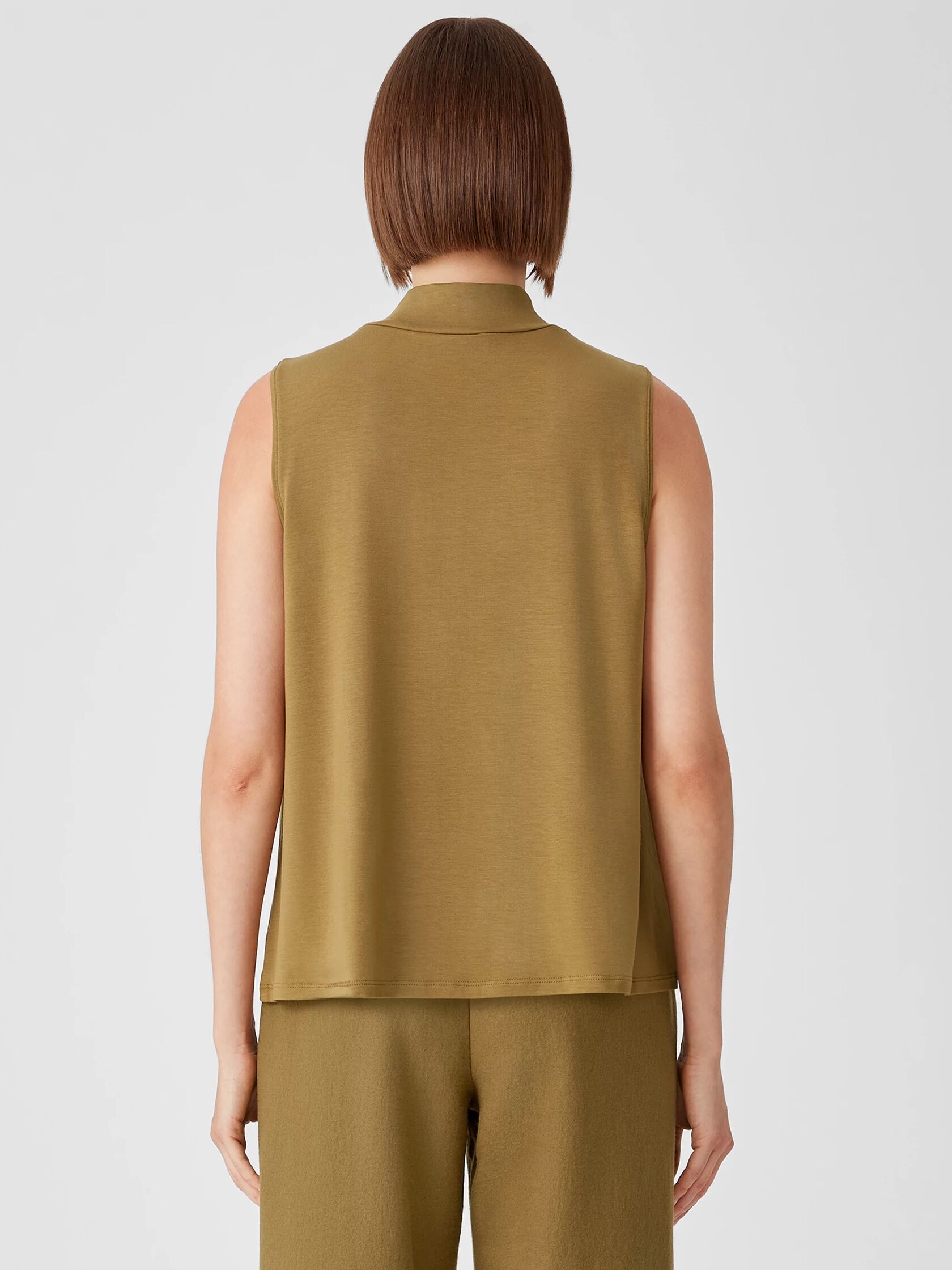 Fine Jersey Mock Neck Tank