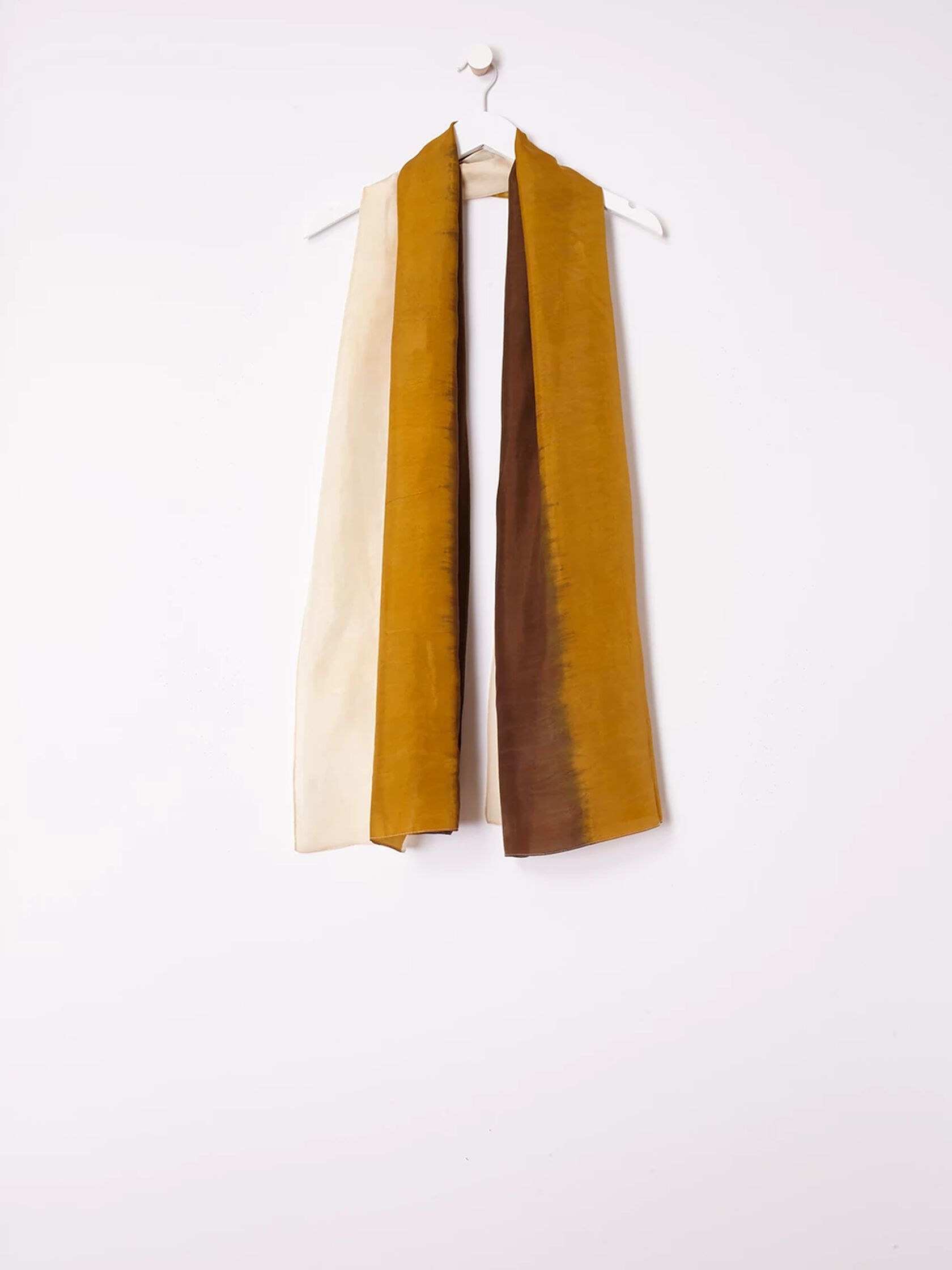 Artisanal Silk Strata Scarf