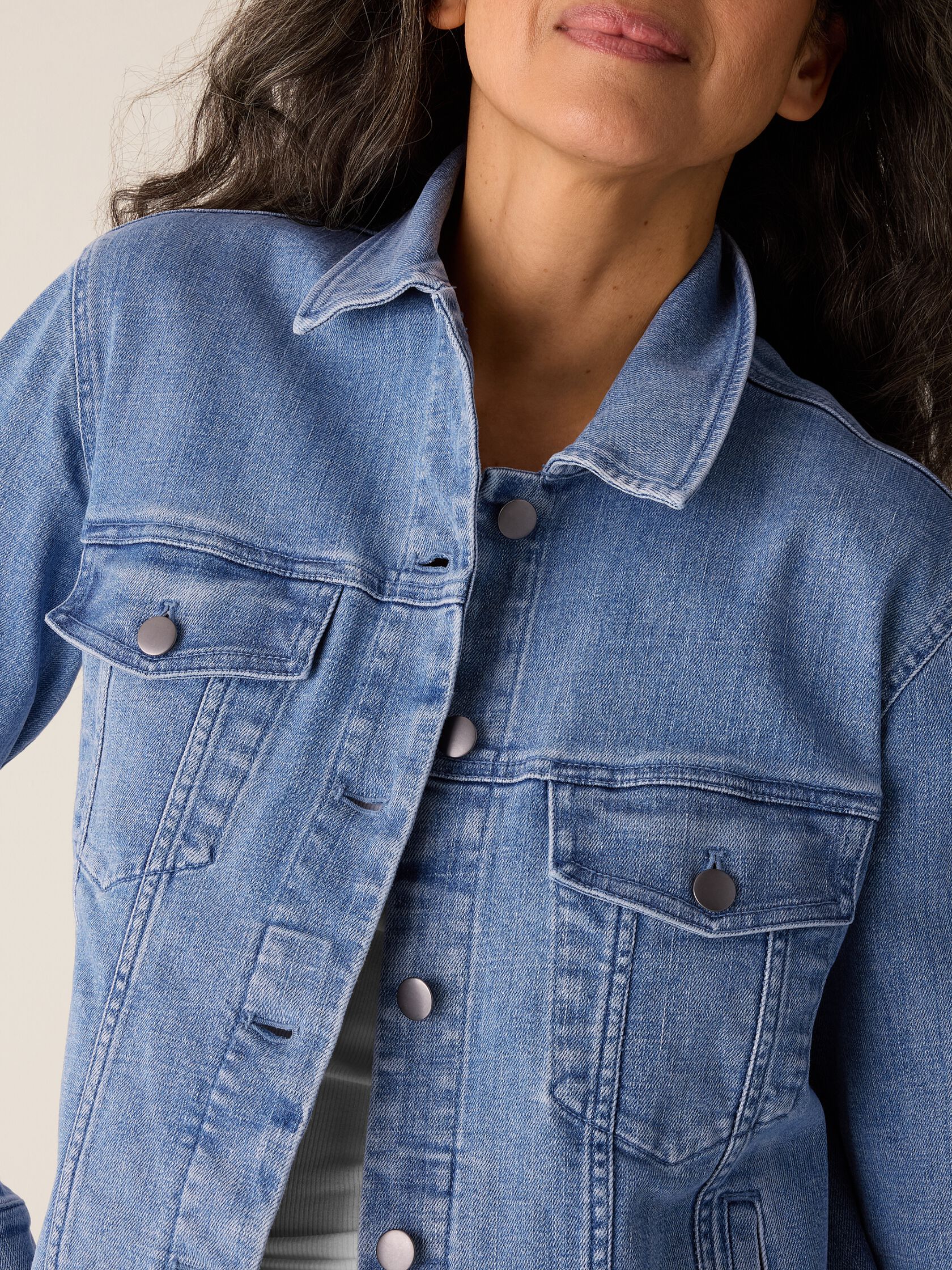 Cotton Stretch Denim Jacket
