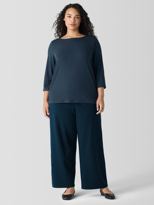 Fine Jersey Bateau Neck Top