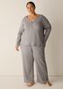 Organic Cotton Rib V-Neck Sleep Top