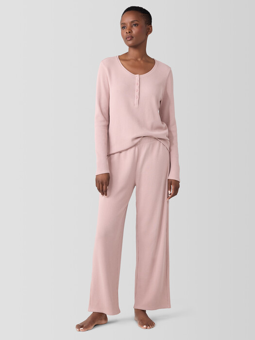 Cozy Organic Cotton Waffle Sleep Pant EILEEN FISHER