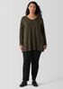 Fine Jersey V-Neck Long Top