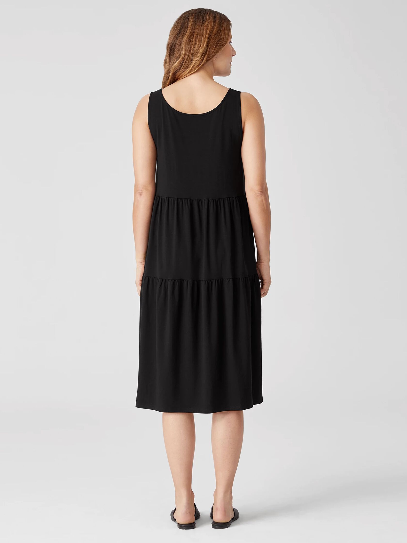 Organic Handkerchief Linen Tiered Dress