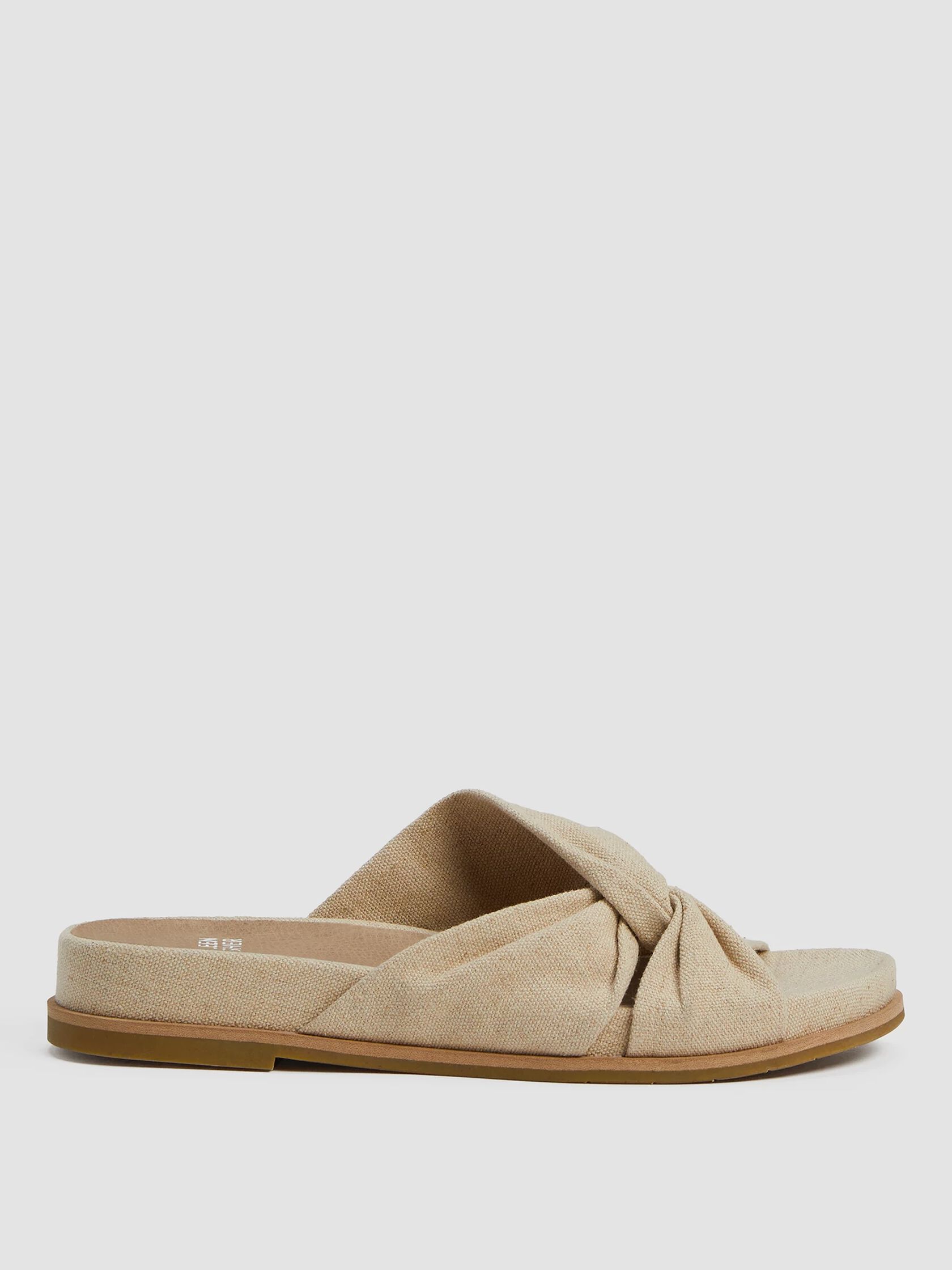 Dello Linen Wedge Sandal