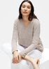Organic Linen Melange V-Neck Box-Top