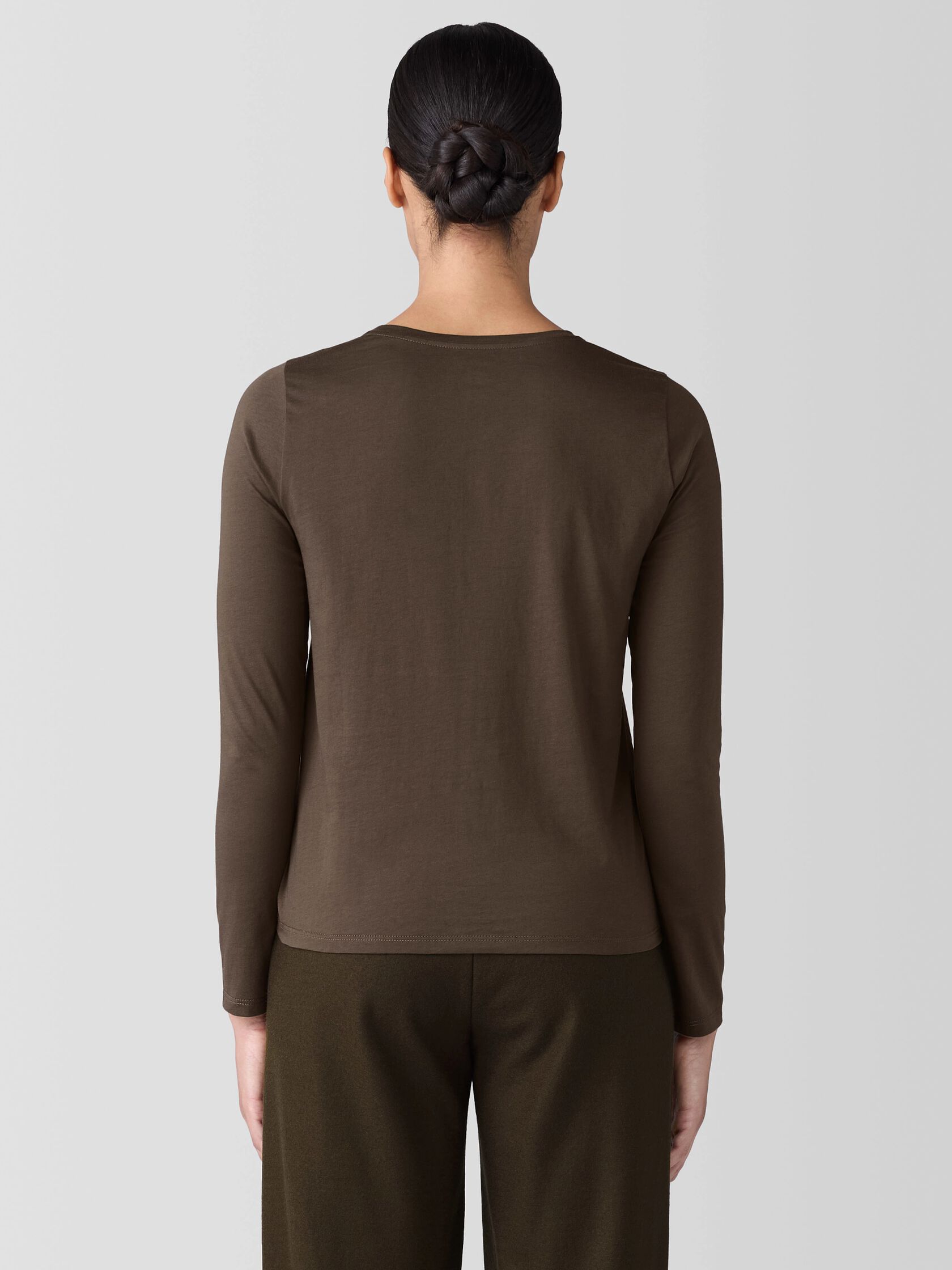 Organic Pima Cotton Jersey Long-Sleeve Tee