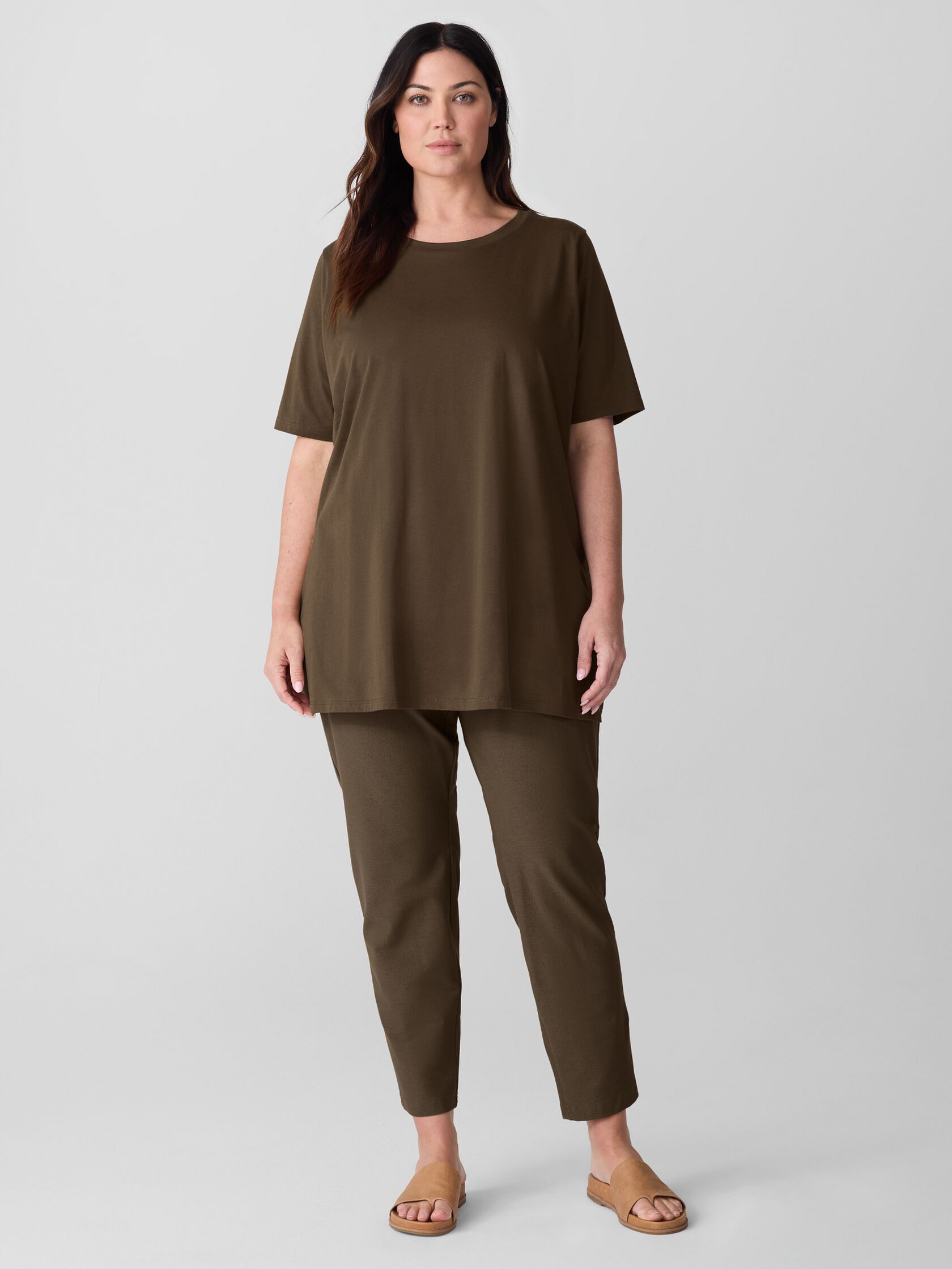 Organic Pima Cotton Jersey Long Tee