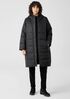 Eggshell Recycled Nylon Long Coat