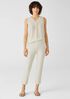 Washable Stretch Crepe Pant with Slits