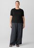 Organic Cotton Stretch Rib Crew Neck Top