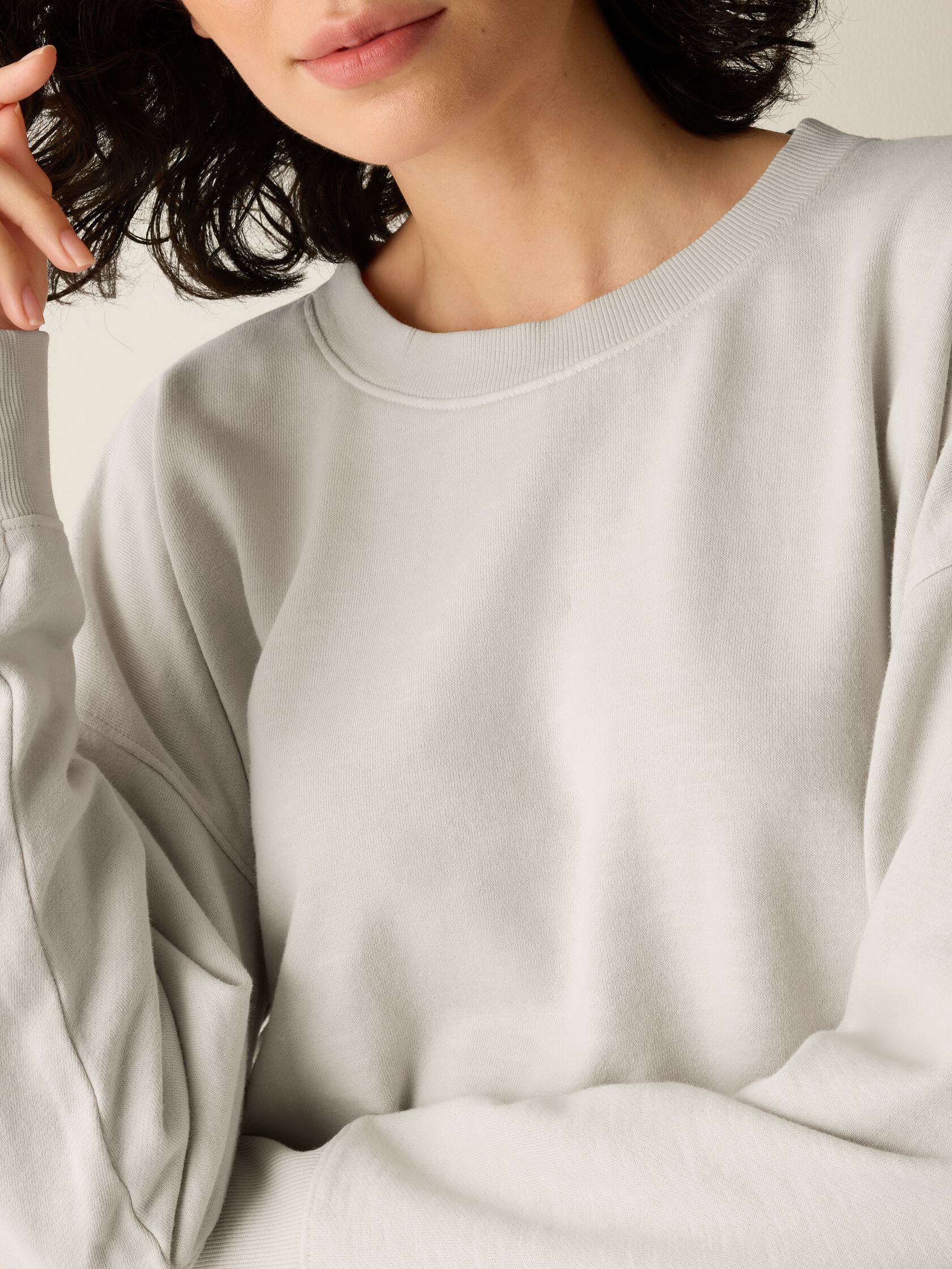 Garment-Dyed Organic Cotton Terry Cropped Box-Top