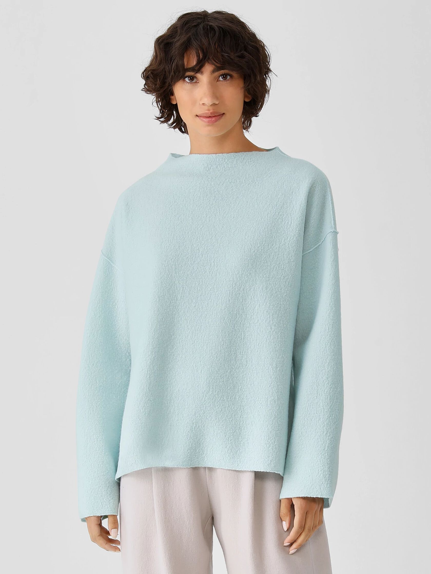 Lightweight Boiled Wool Box-Top in Responsible Wool