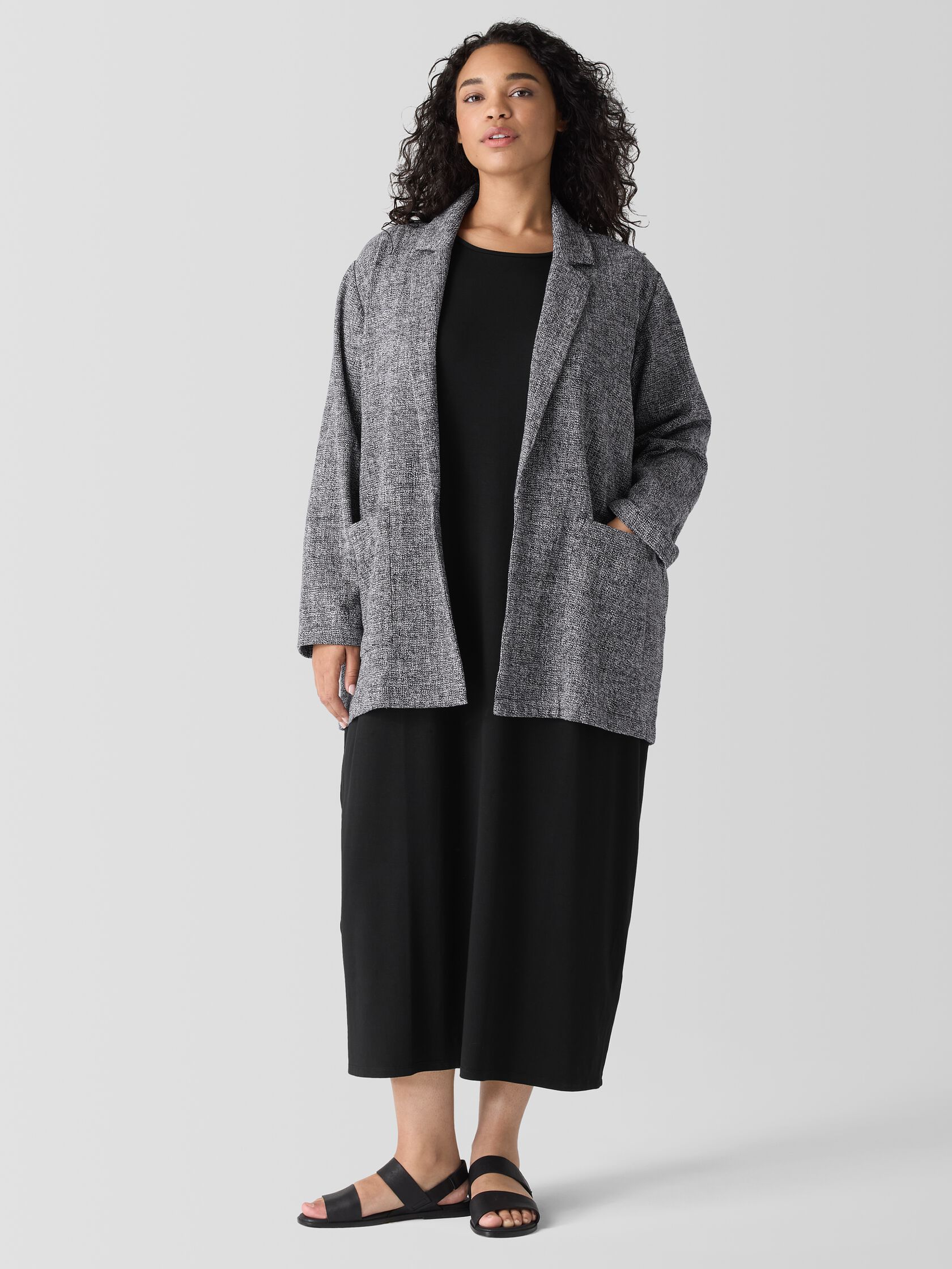 Organic Cotton Tweed Blazer