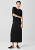 Stretch Jersey Knit A-Line Skirt