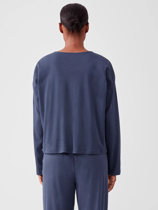 Cozy Organic Cotton Interlock Box-Top