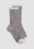 Cotton Marl Rib Sock