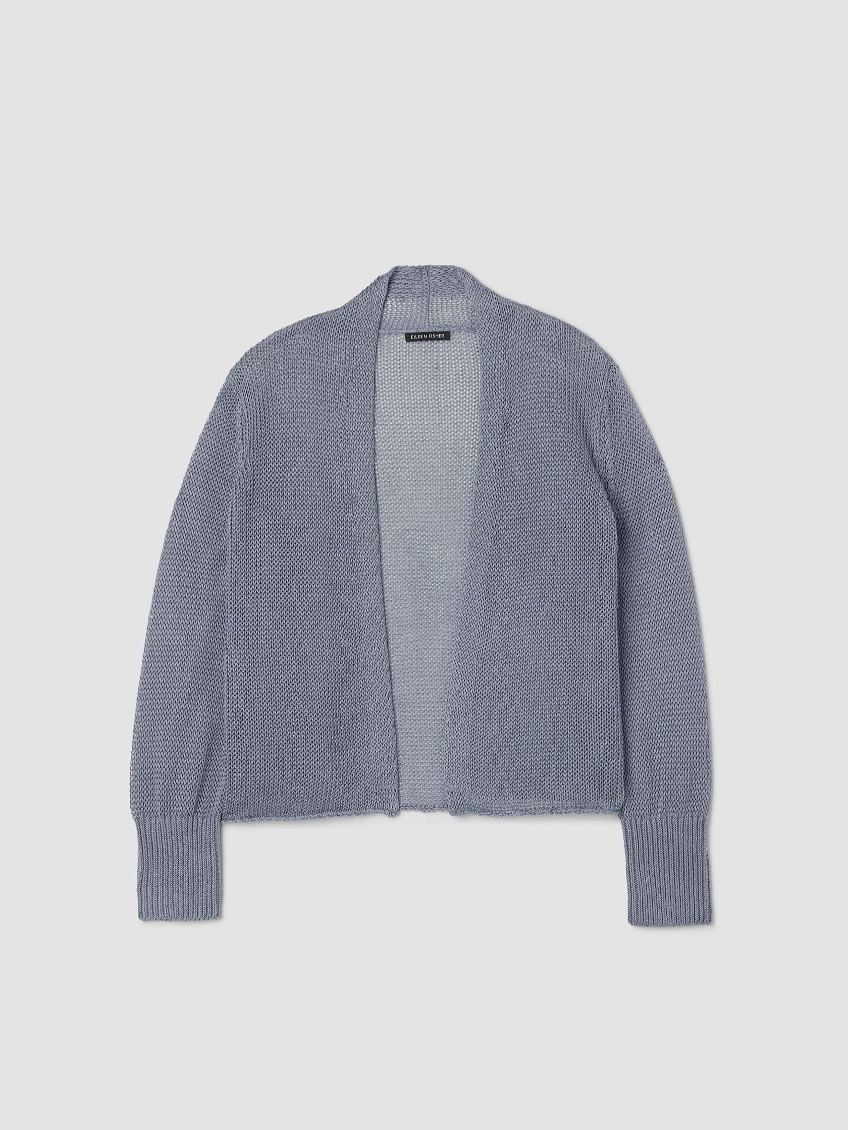 Organic Linen Cotton Cropped Cardigan