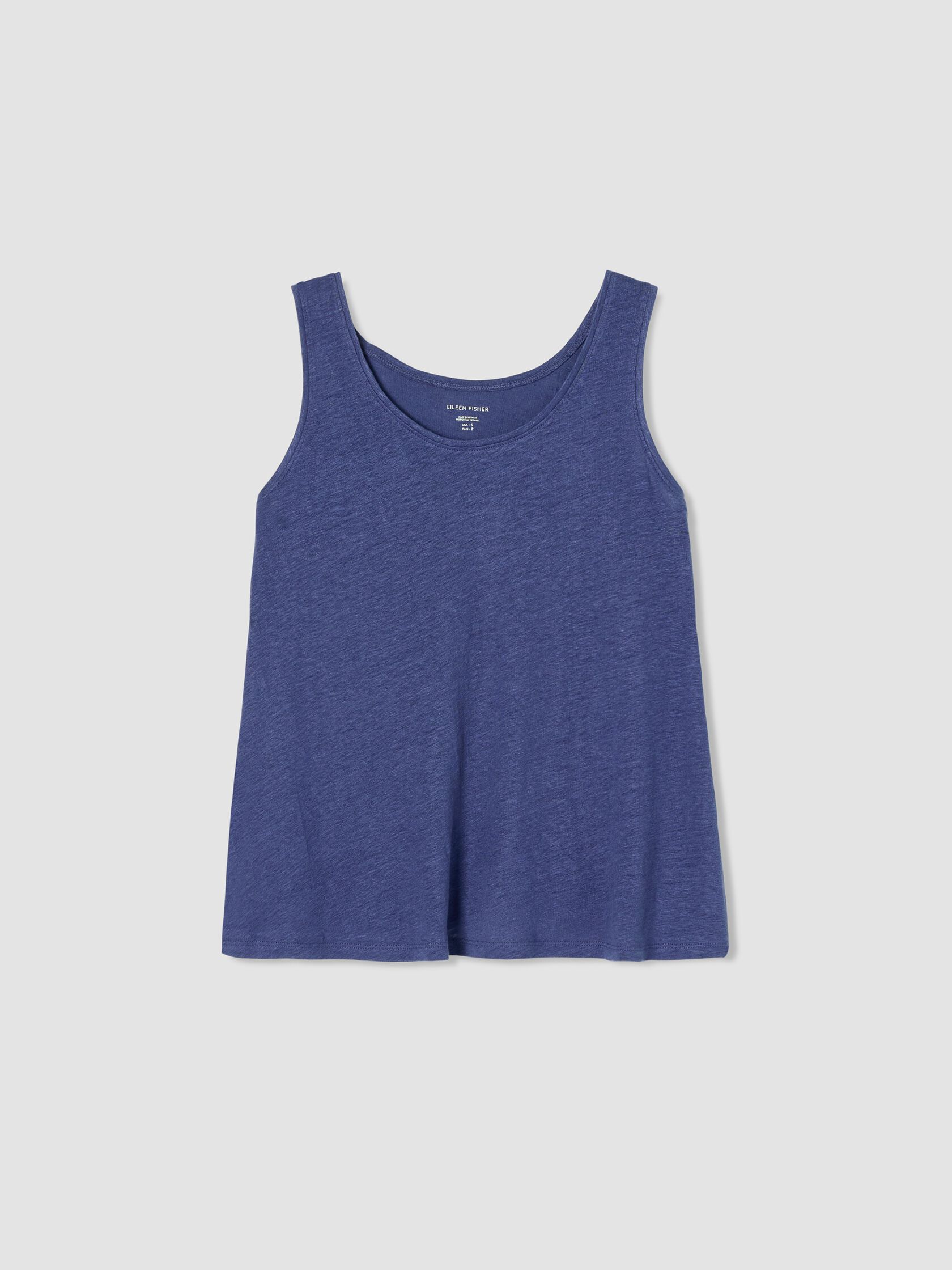 Organic Linen Jersey Scoop Neck Tank