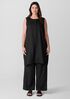 Organic Linen Round Neck Long Vest