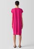 Silk Georgette Crepe V-Neck Dress